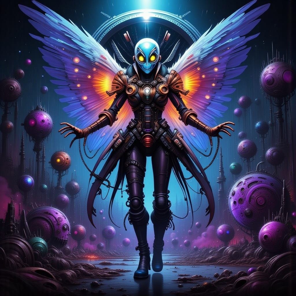 Sci-Fi Character Portrait with Lora Effects