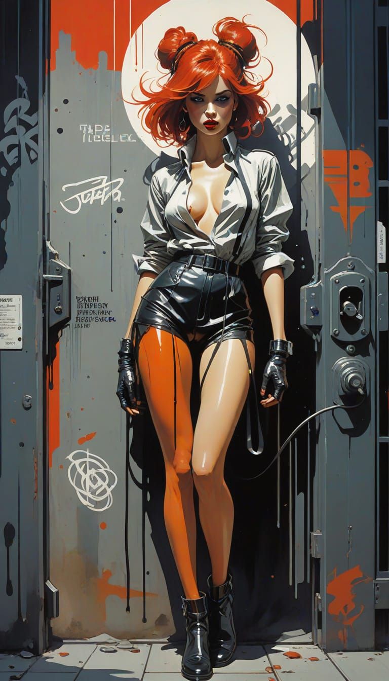 Sultry Pin-Up Beauty Emerges from Urban Jail Cell