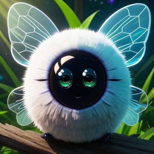 Adorable Bees with Big Eyes: 3D Anime Pixar Style