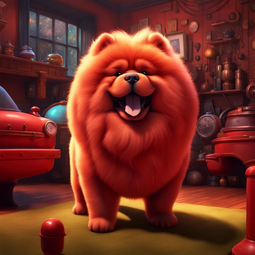 Chow Chow in Pixar Movie Poster: "Chuchay The Chow"