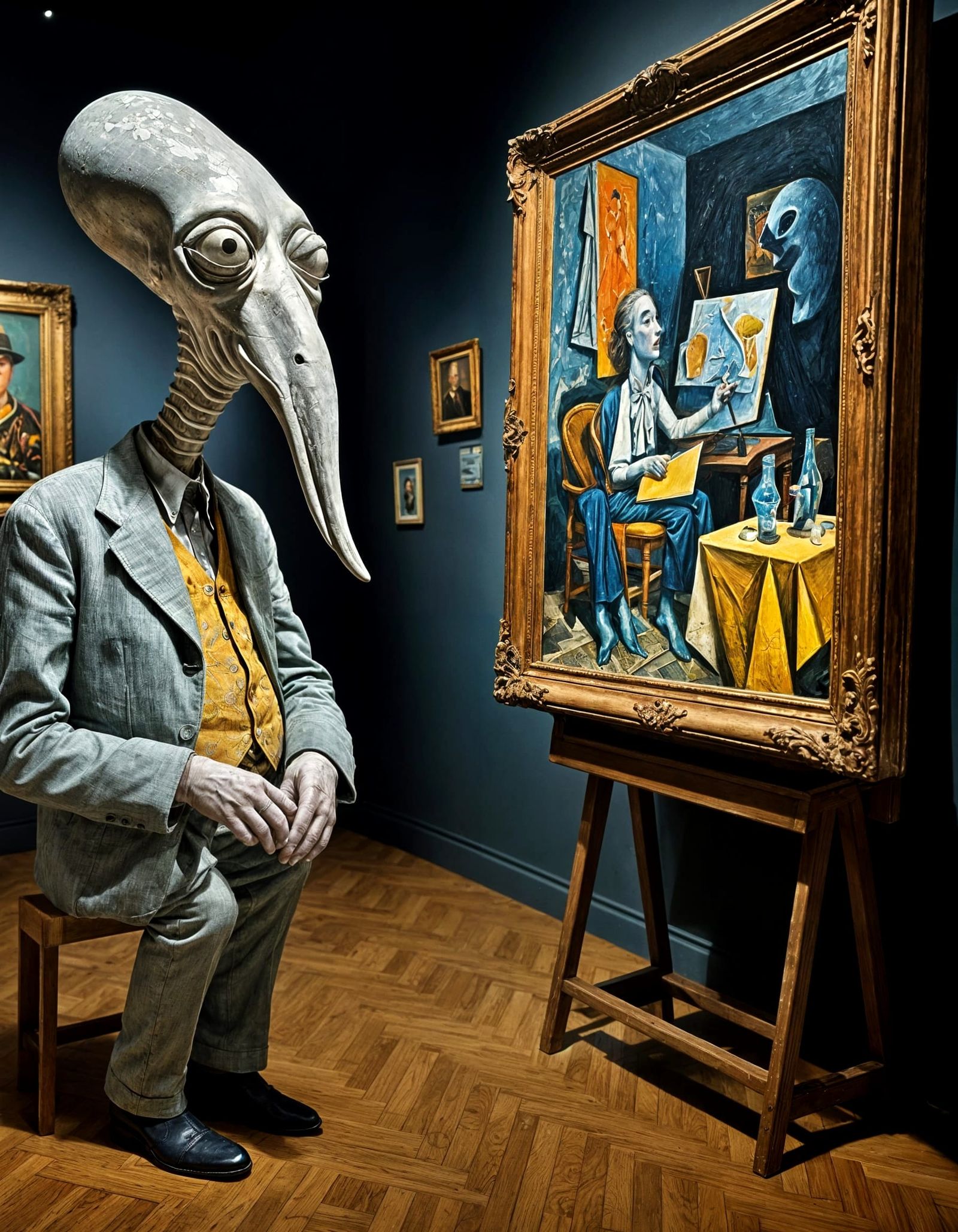 Hyperrealistic Museum Party