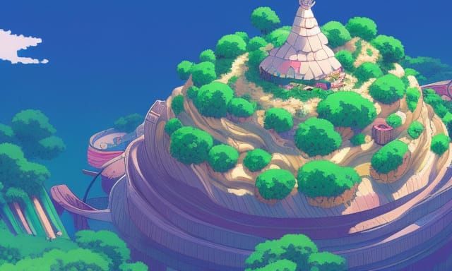 Cake Island Anime Key Visual by Makoto Shinkai