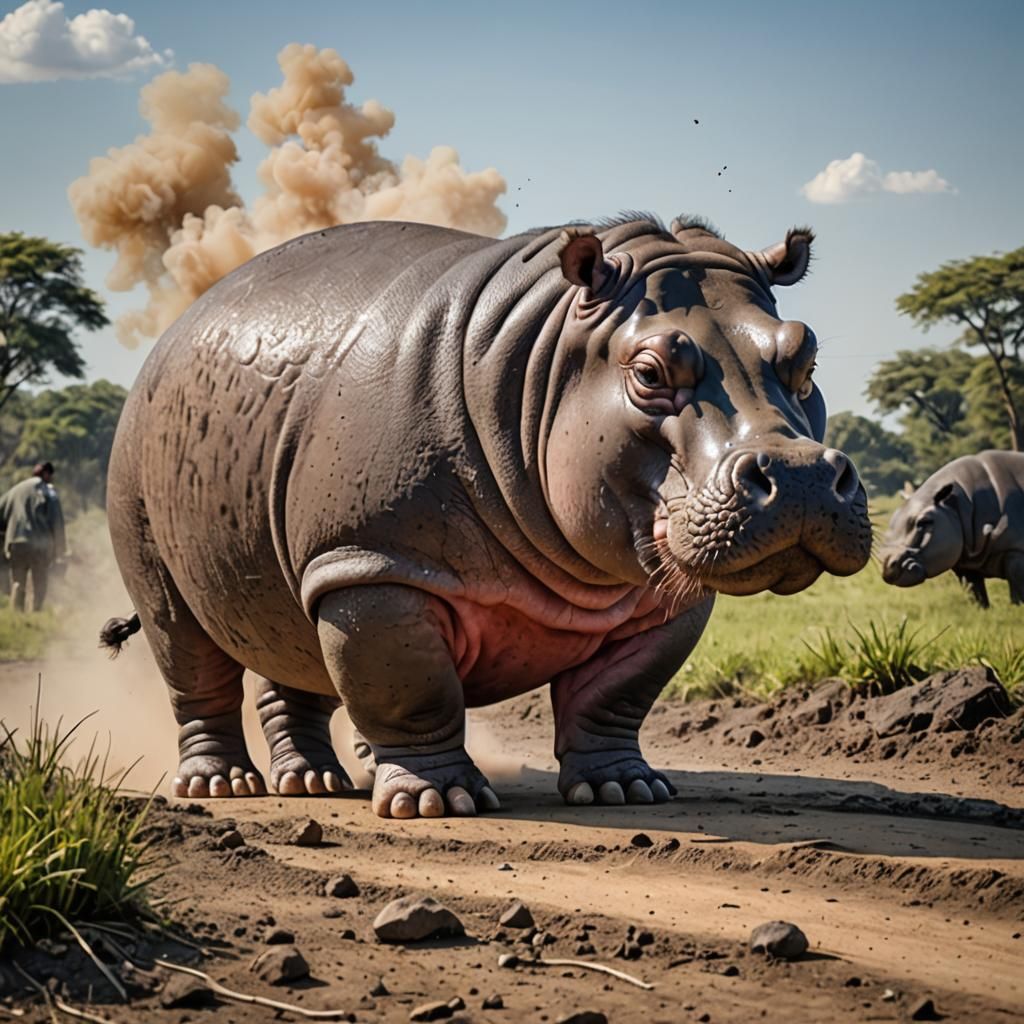A Farting Hippo