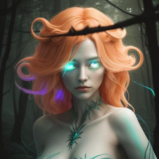 Abeloth in Mystical Forest: Surreal Etherealism