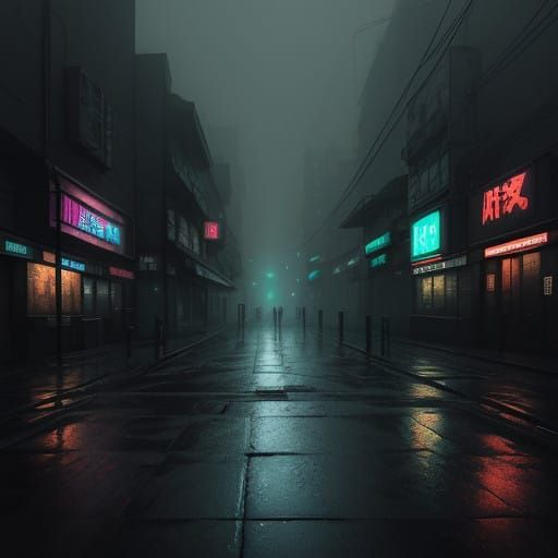 Cyberpunk Tokyo Ghoul Cityscape