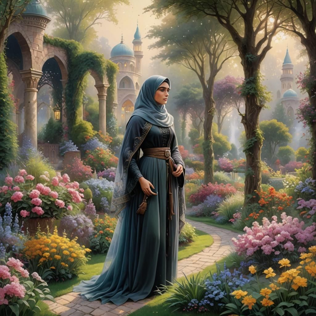 young muslim woman