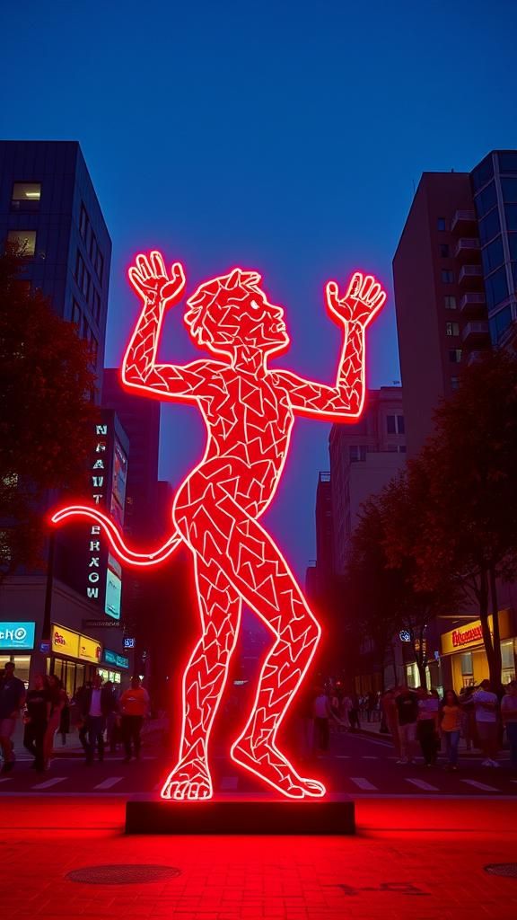 Hyperrealistic Keith Haring Inspired Render