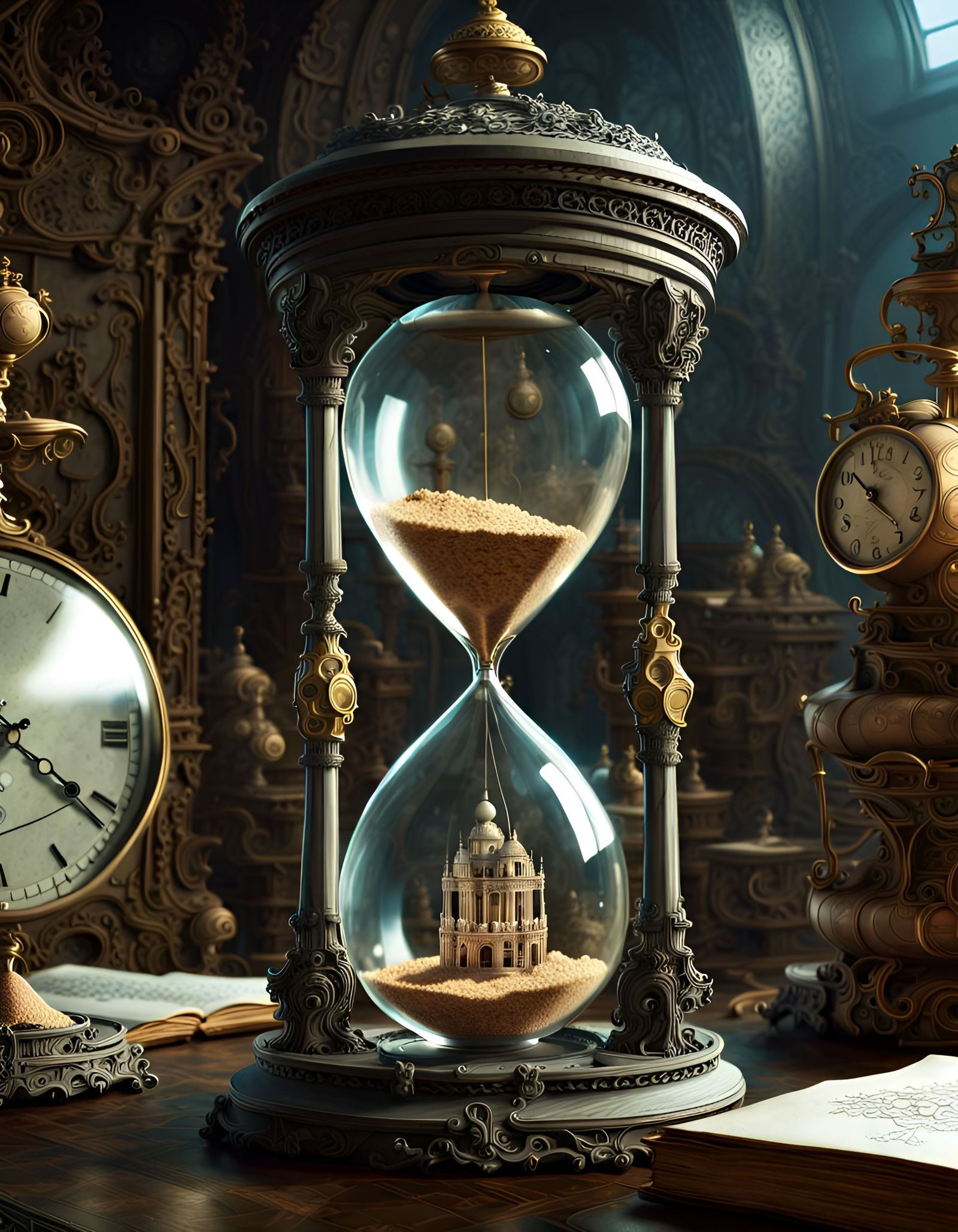 Intricate Portrait: The Illusion of Time as Rococo Art