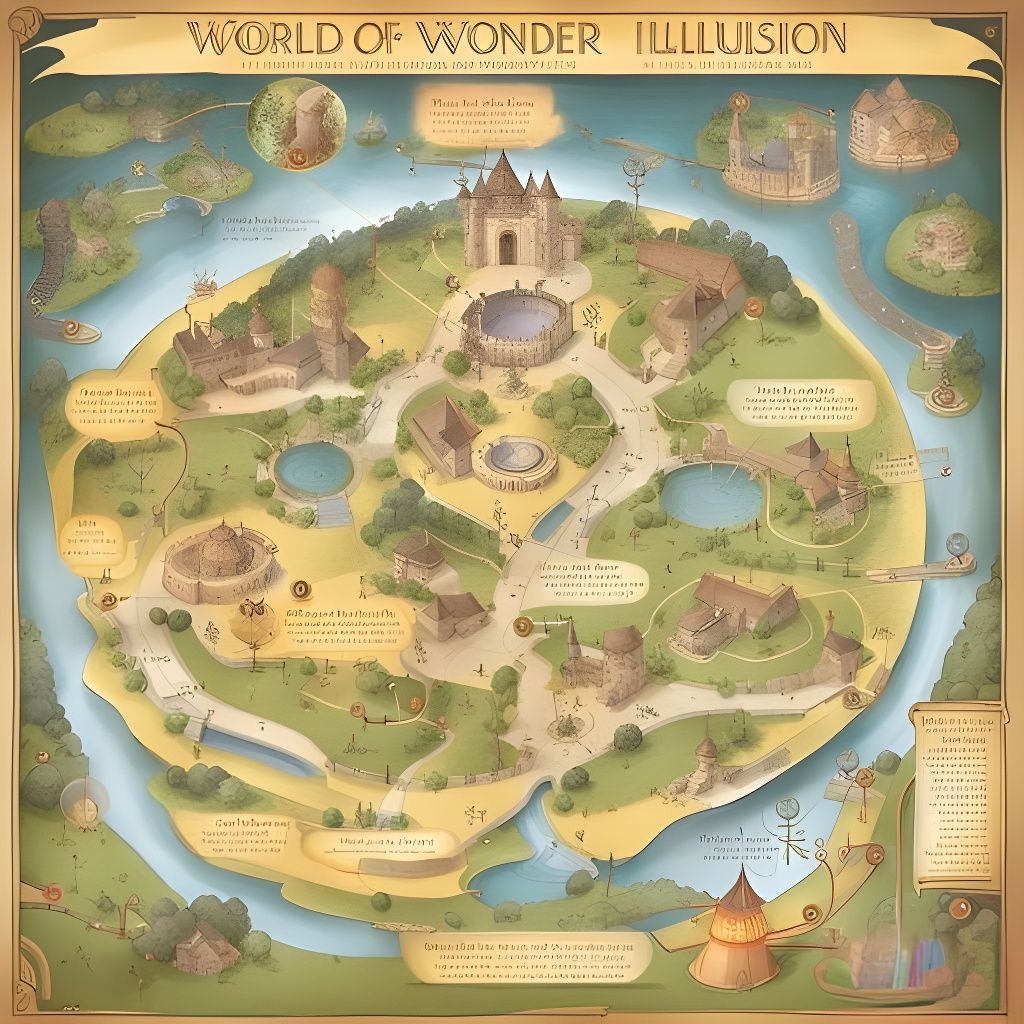 Fantasy Map of a Magical World