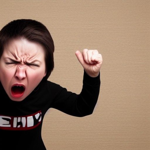 Furious Short Person Digital Illustration