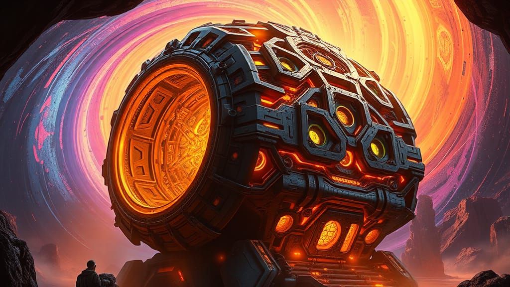 Futuristic Nukleus Hive Concept Art