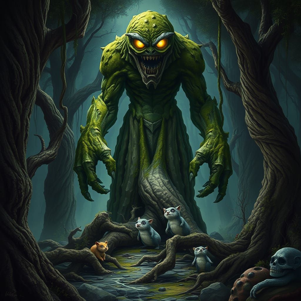 Moss Golem Guardian in Primeval Forest