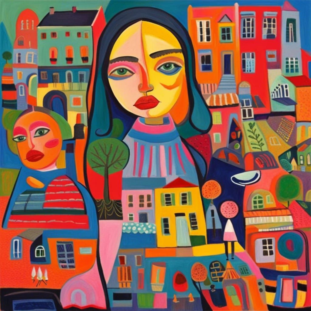 Naive Fauvism Pop Art Illustration