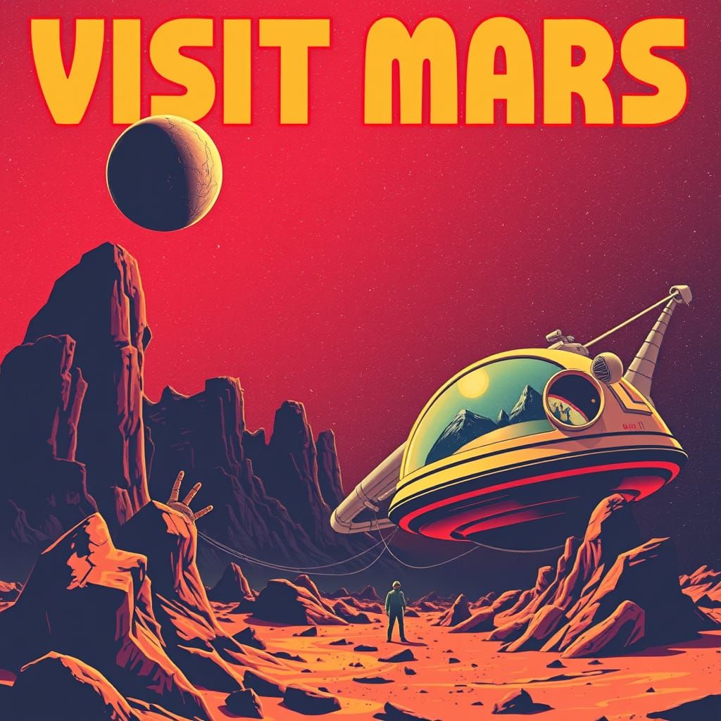 Cosmic Journey to the Red Planet