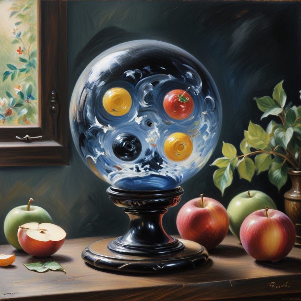 Noir-Inspired Painting in Renoir's Style