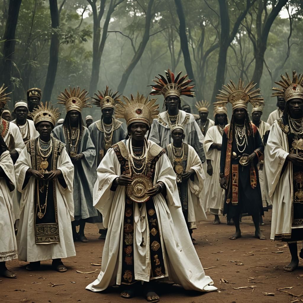 Possession Ritual Honoring Ancestors in Afro-Diasporic Tradi...