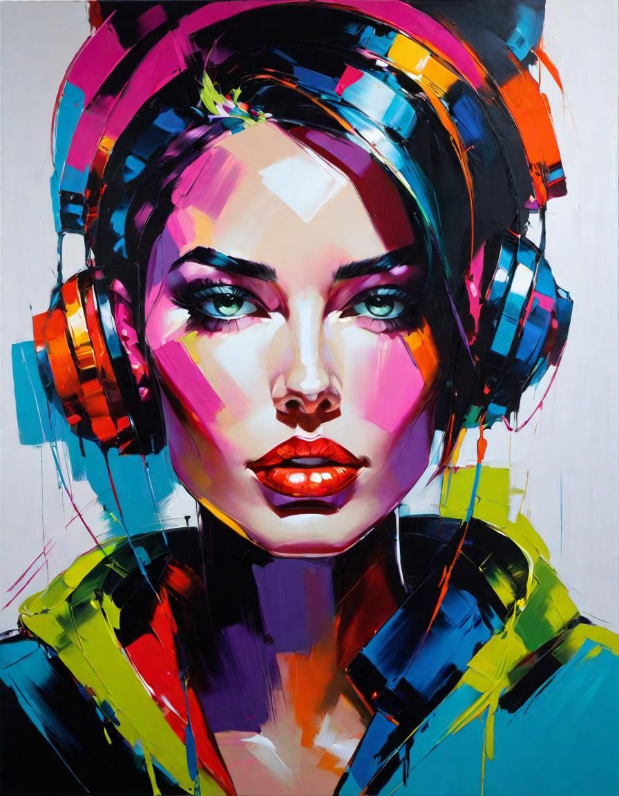 Expressive Portrait in Impasto Style