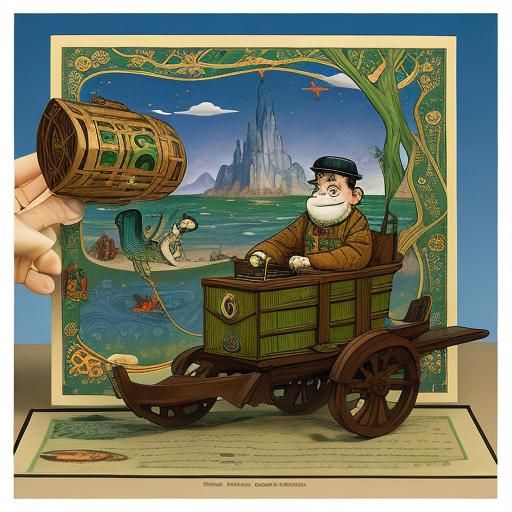 Classic Storybook Illustration in Pop-Up Book