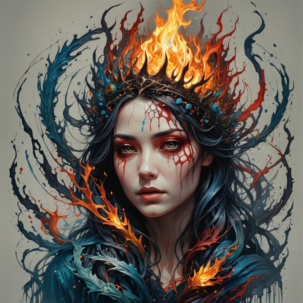 Colorful Cinematic Scene of Emotion and Drama