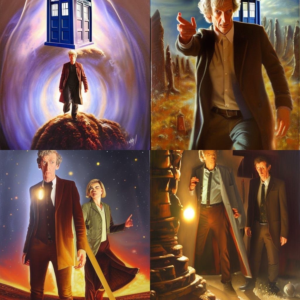 Doctor Who as Oil Painting by Gurney
