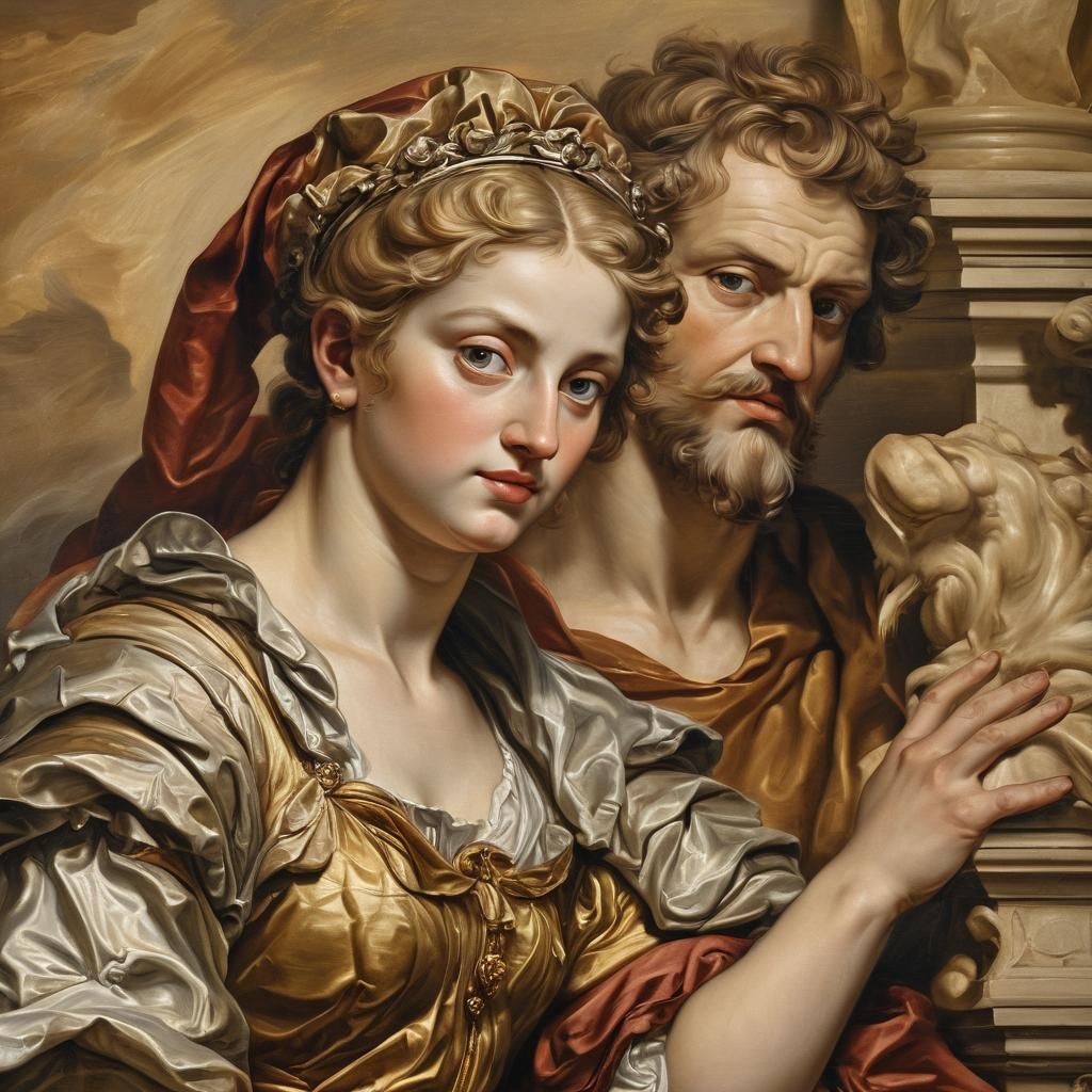Augustus and the Sibyl in Baroque Style