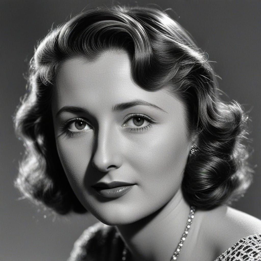 Barbara Stanwyck in Vintage Hollywood Glamour