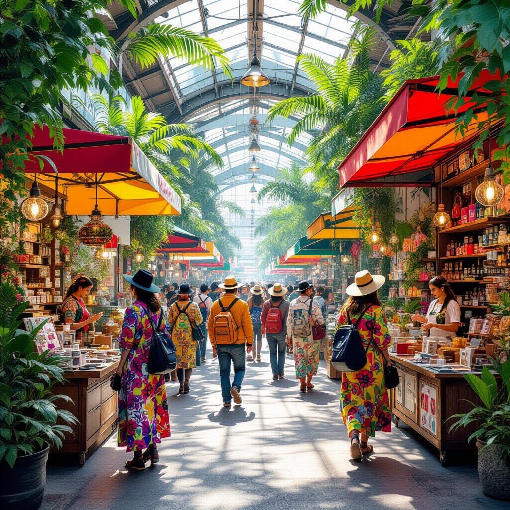 Cooperative Marketplace with Futuristic Eco-Design