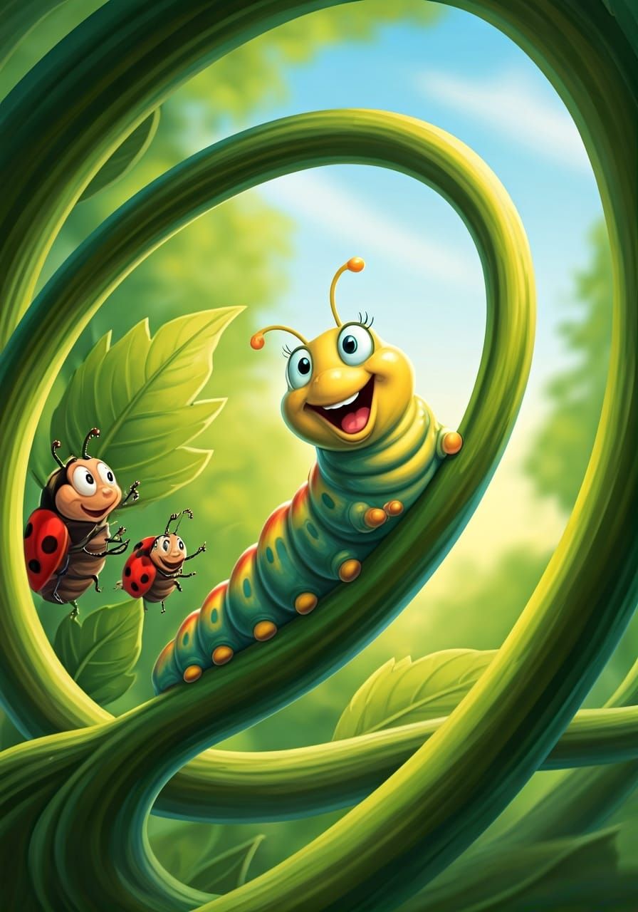 Caterpillar's Thrilling Vine Rollercoaster Ride