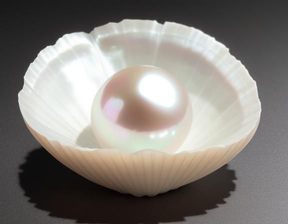 Seaside Shanty Displaying a Gigantic Pearl