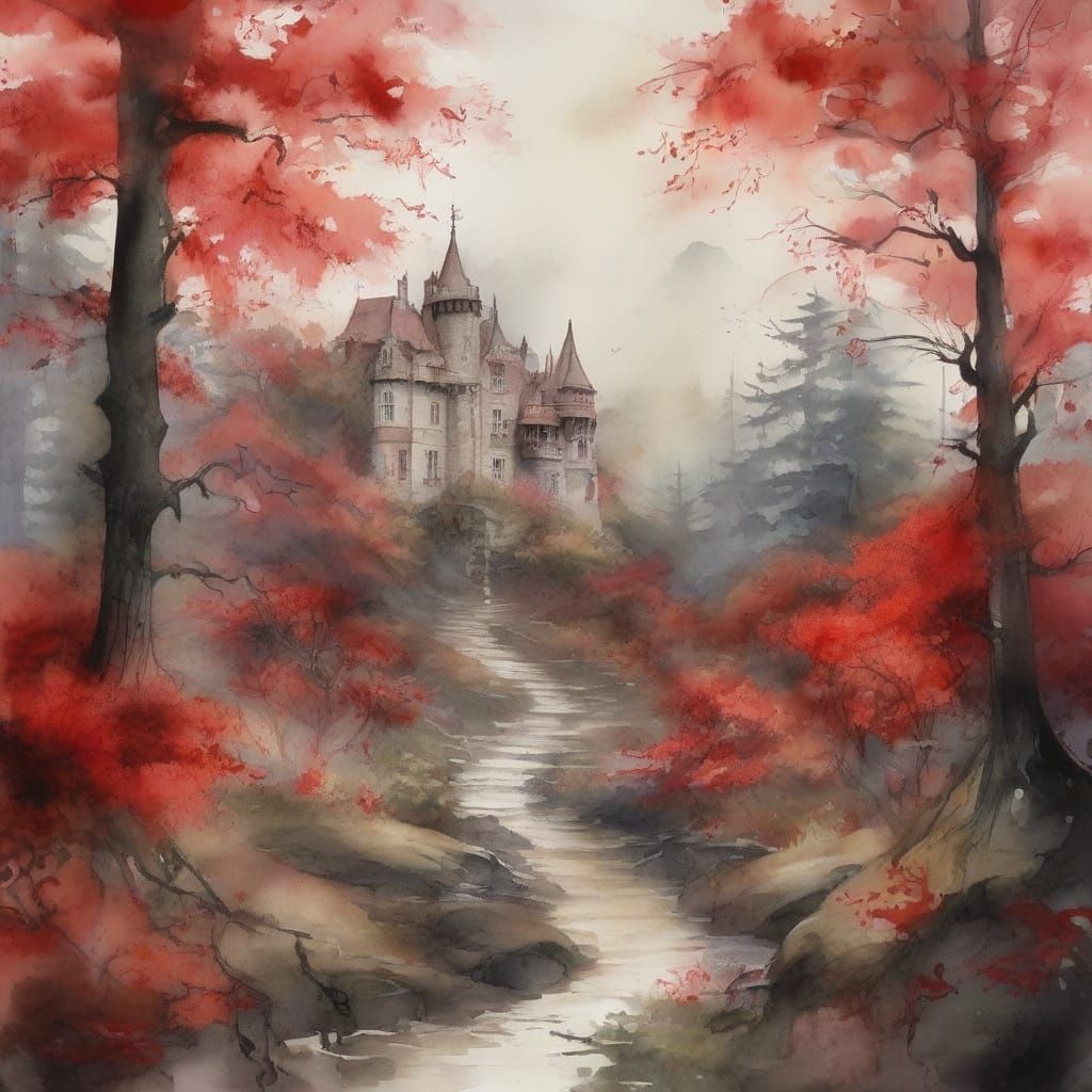 Whimsical Victorian Wizard's Estate in Earthy Tones