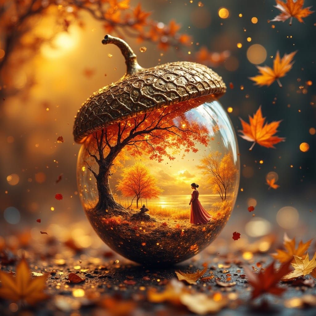 Fall Acorn