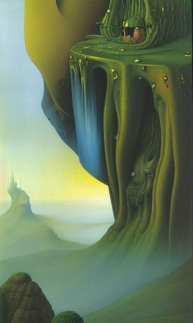 Surreal Escarpment Landscape Art