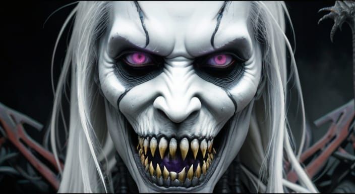 Surreal, Cosmic Horror T. Rex Emerges from Portal in Dark Fa...