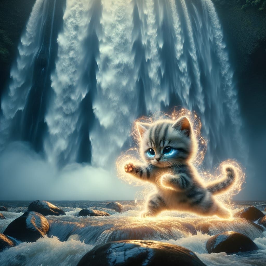 Mystical Kitten Masters Martial Arts Underwater