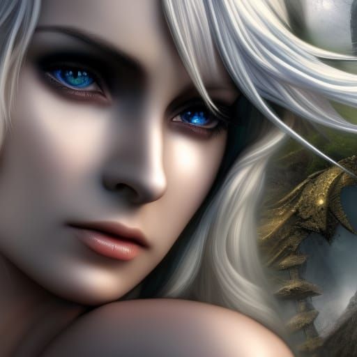 Ethereal Fantasy Angel Revealed in Intricate HDR Portrait