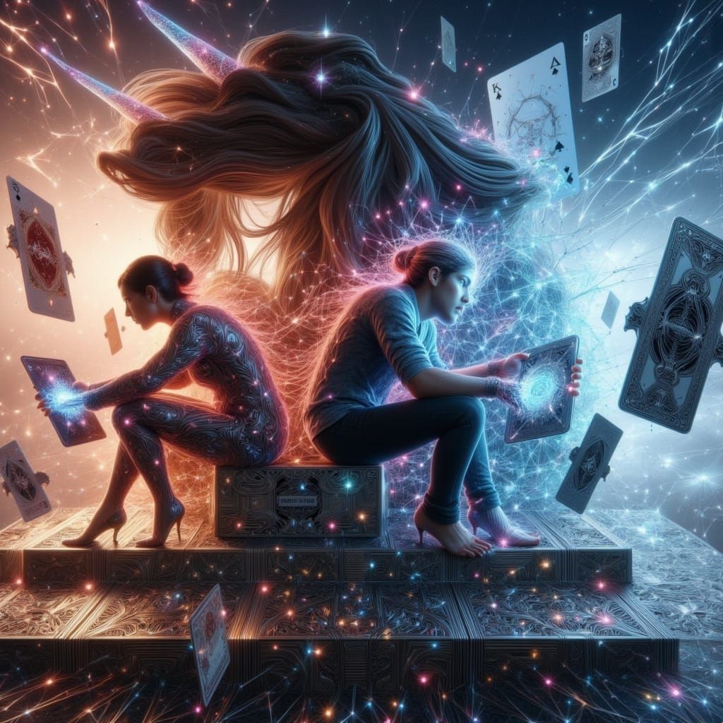 Embracing Couple Overcoming Ego in Interconnected World