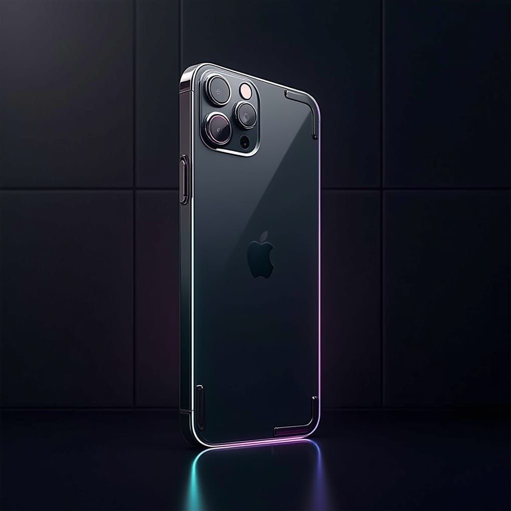 Futuristic iPhone 1000 Design Concept in Cyberpunk Style