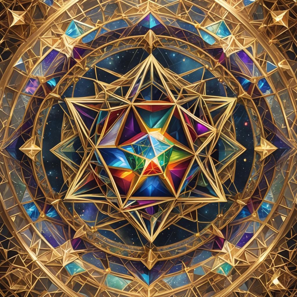 Crystalline Earth Transformation in Sacred Geometry Frame