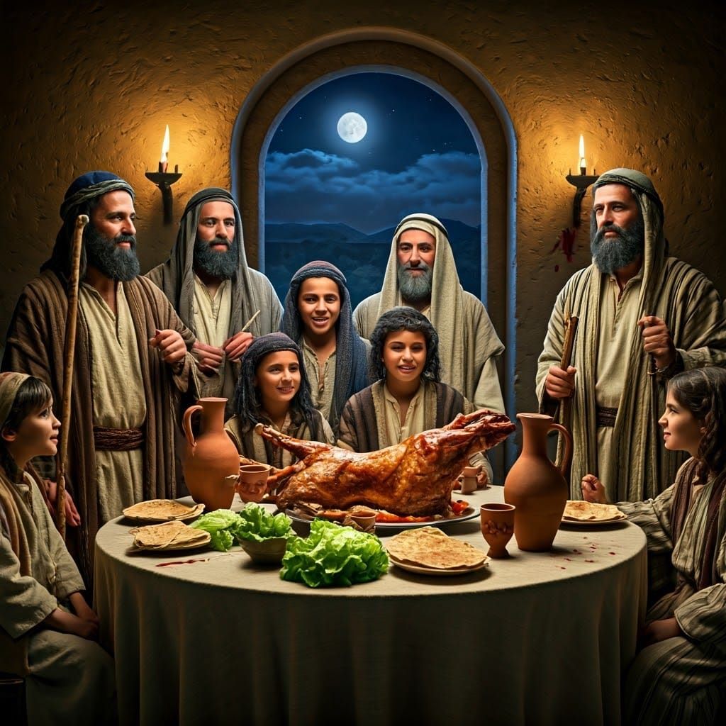 Ancient Jewish Men Celebrate First Passover in Vibrant Cinem...