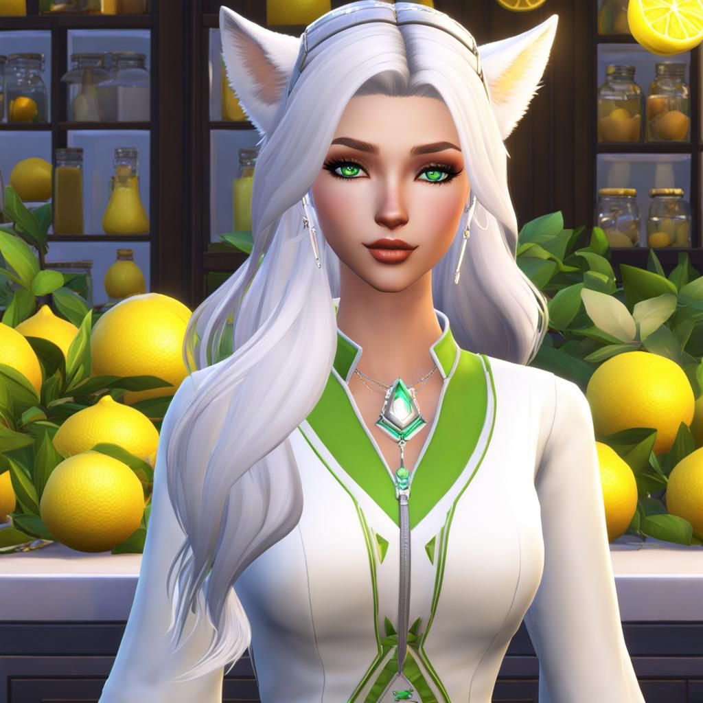 The Sims 4: Wolfie with lemons