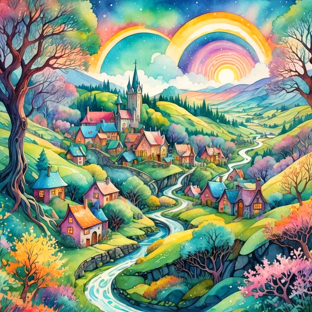 das Dorf der unbeugsamen Gemütlichkeit in den Alpen – Percht...