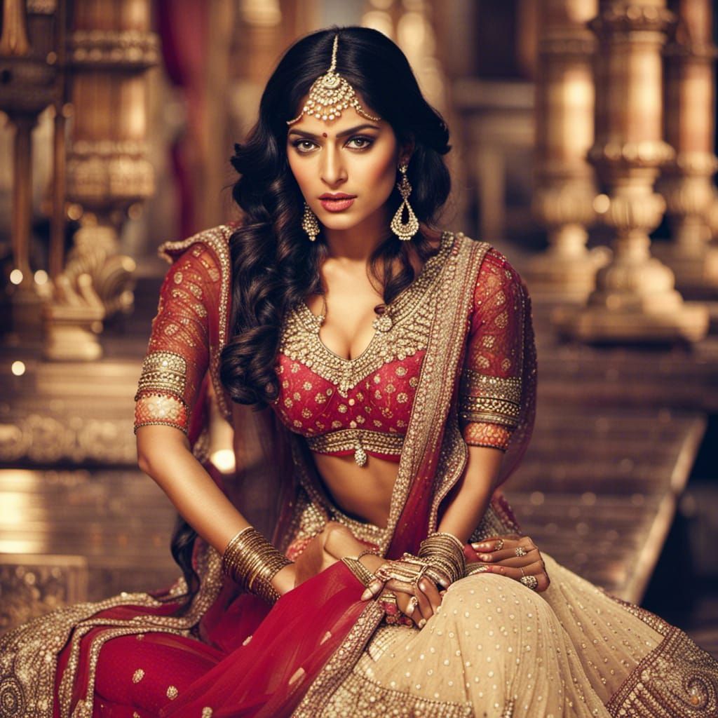 Beautiful Indian Woman in Bollywood Style