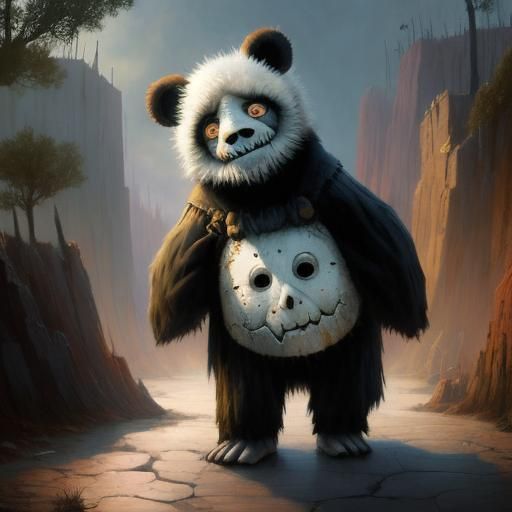 Surreal Image of Despair and Anguish