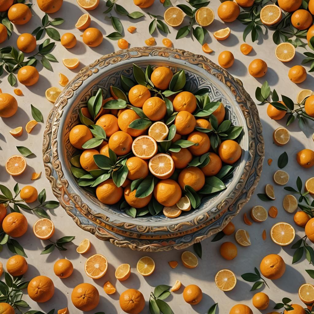 Vibrant Still Life of Clementines and Lemons