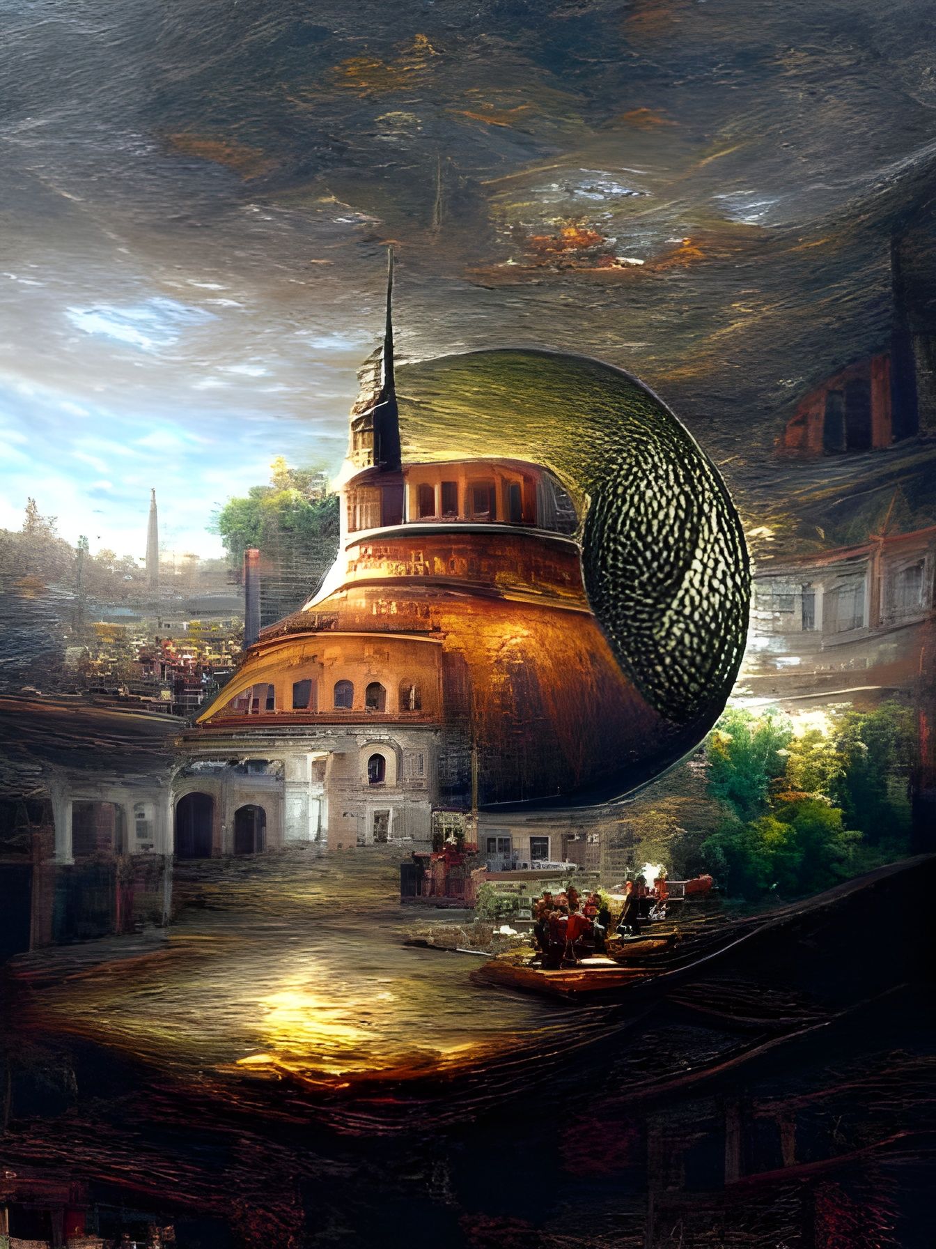 Hagia Sofia Dome: Detailed 8K Digital Painting