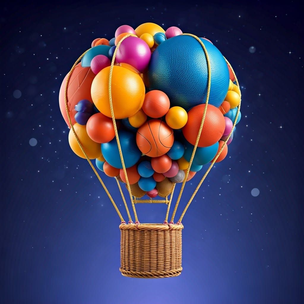 Therapeutic Sports Equipment Balloon Soaring in Sky