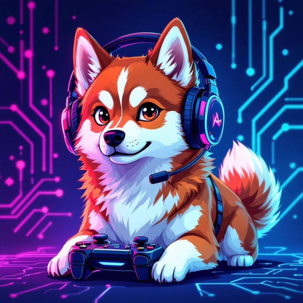 Gaming Alaskan Klee Kai Dog Profile Picture