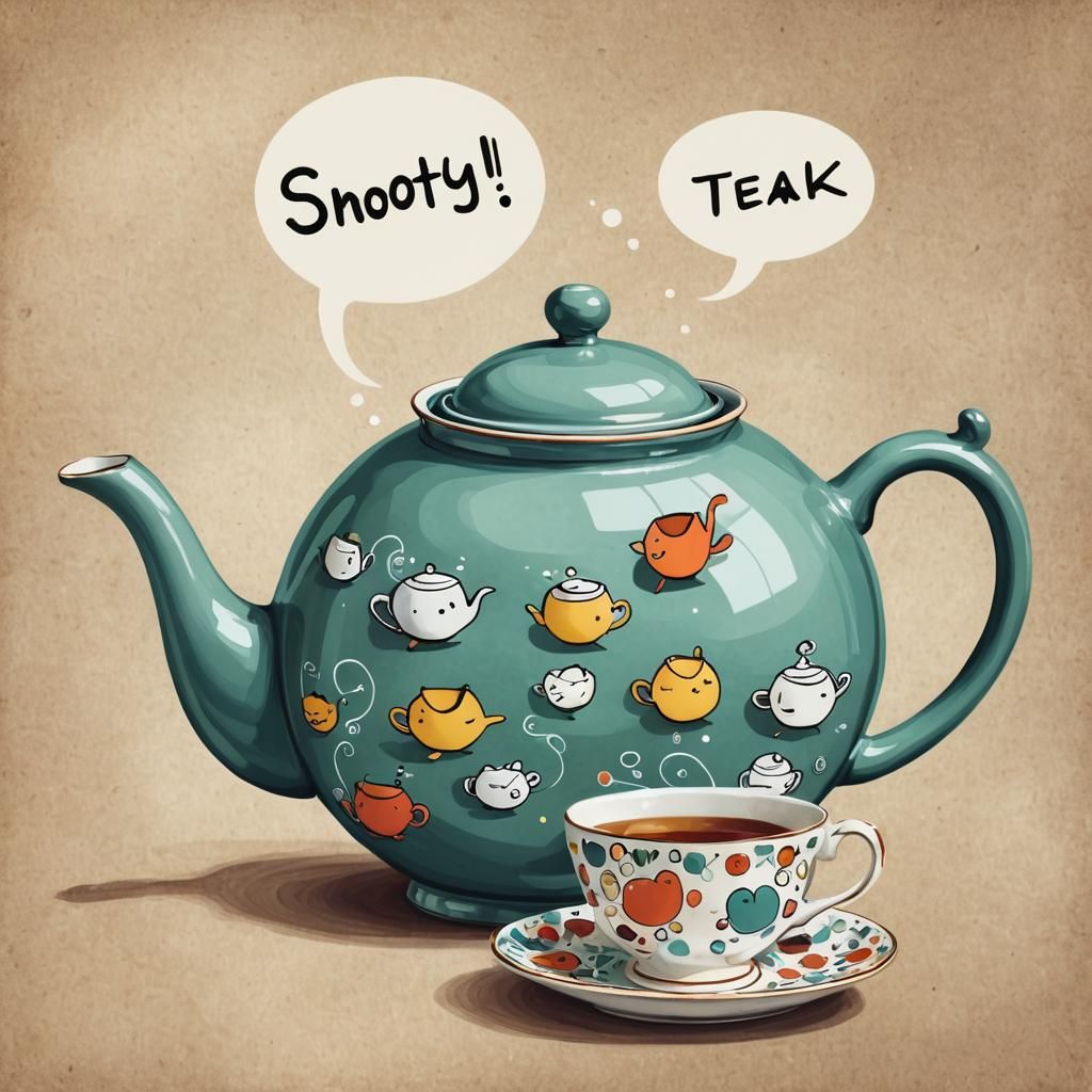 Teapot and Teacup Chat: A Whimsical Conversation