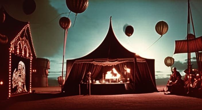 historic photo a Lovecraft circus