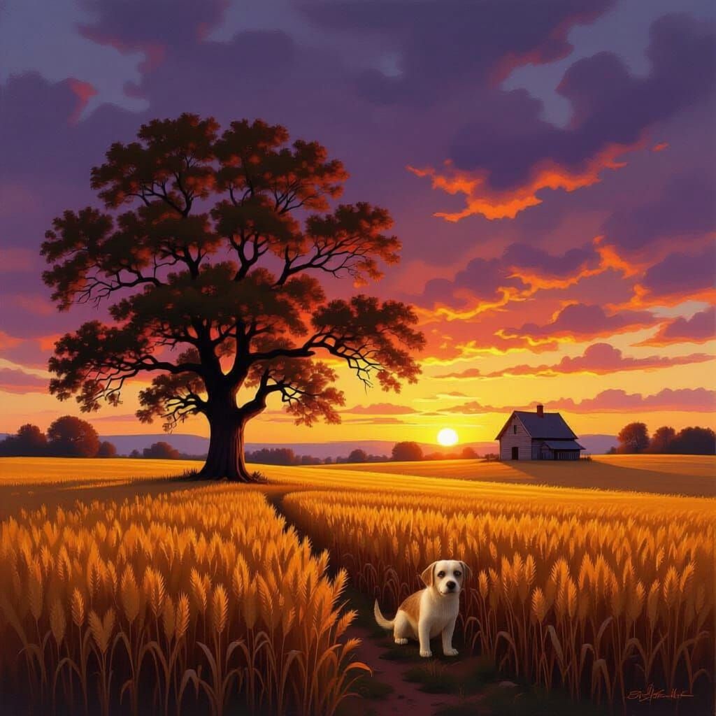 Tiny Dogs Lost in Vast Landscapes